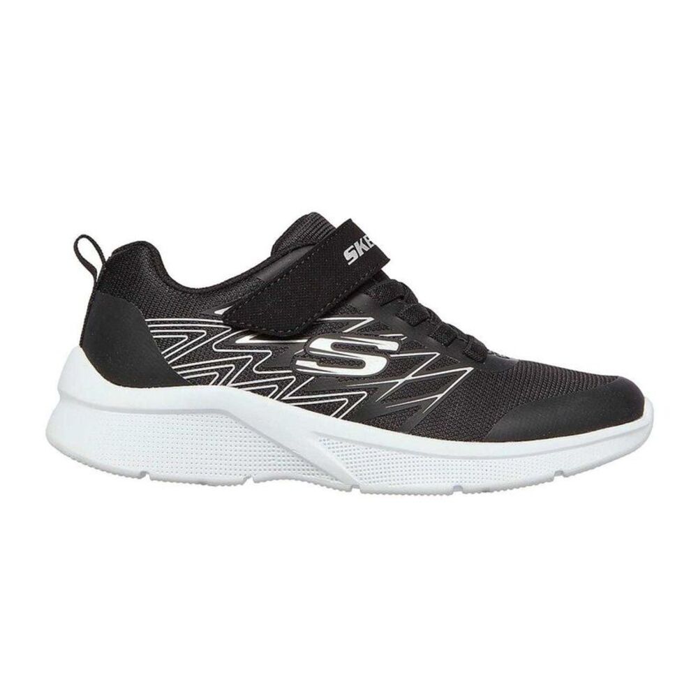 Skechers Boys Microspec Advance Sneakers / Black/Silver